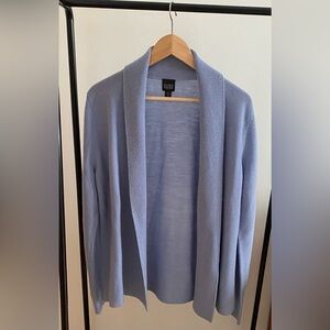 Eileen Fisher 100% merino wool open front cardigan size M